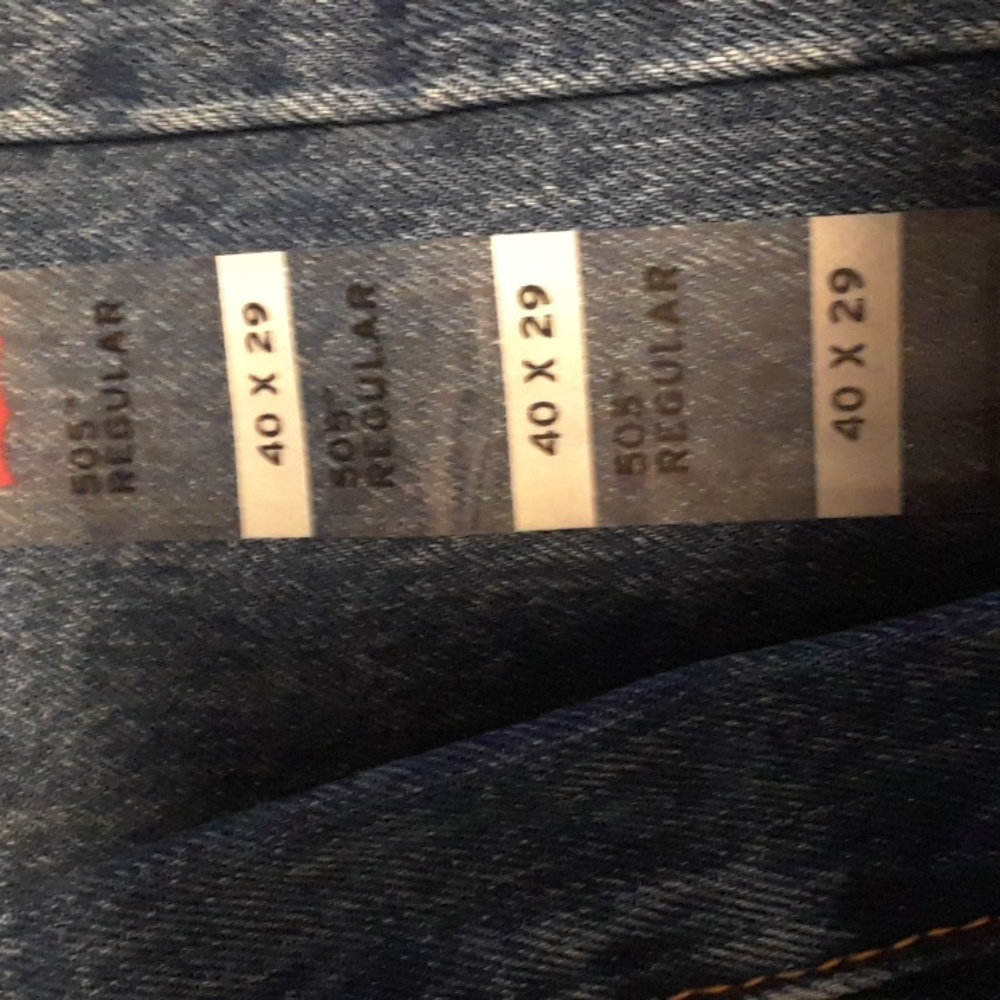 Levis blue jeans 505 regular fit - Picture 4 of 5